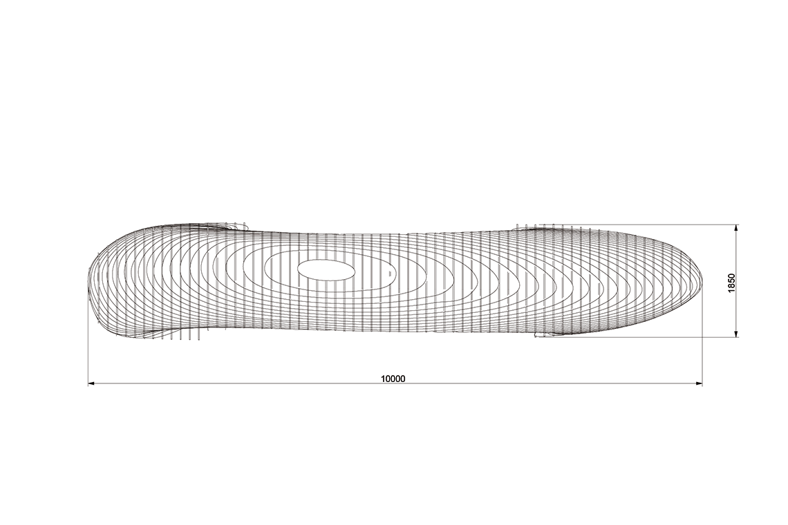 Clouds Up gate proposal view from the top drawing