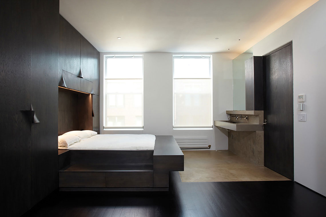 Crosby Street residence bedroom design