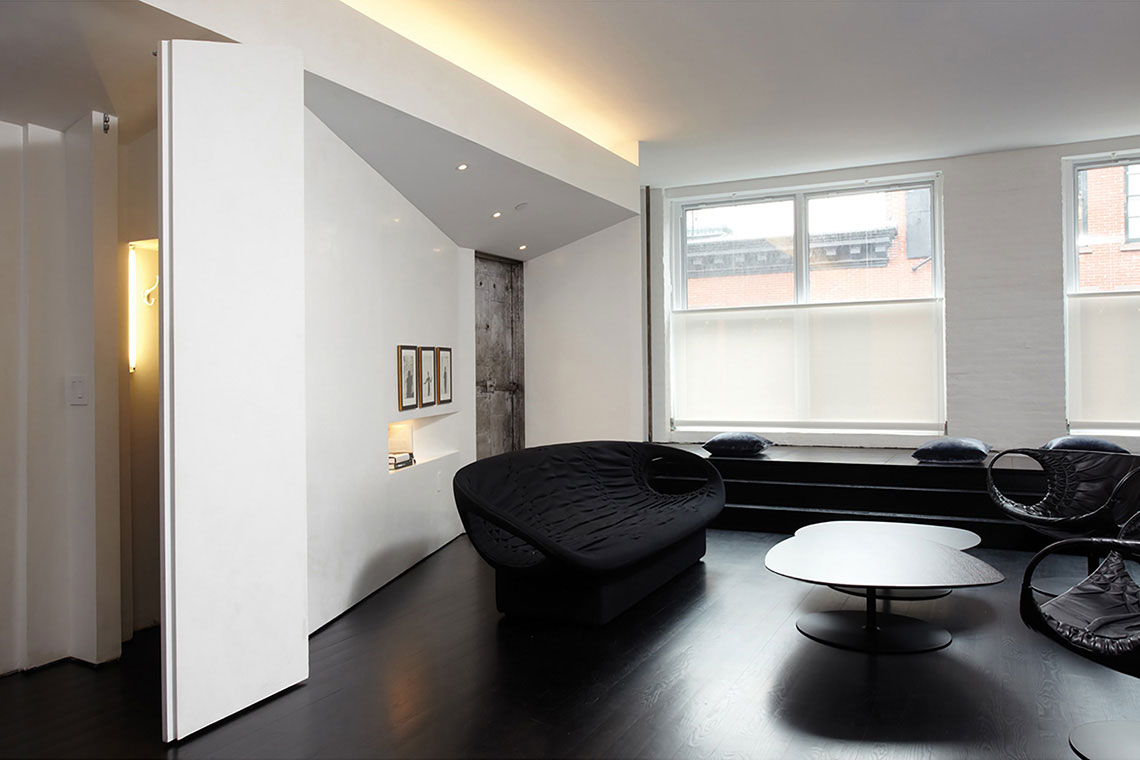 Crosby Street residence living space design